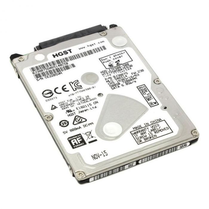 Накопичувач HDD 2.5" SATA  500GB Hitachi (HGST) Travelstar Z7K500 7200rpm 32MB (HTS725050A7E630/0J38075)