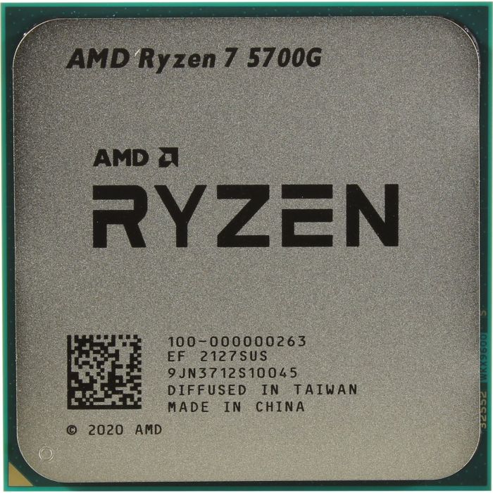 Процесор AMD Ryzen 7 5700G (3.8GHz 16MB 65W AM4) Tray (100-000000263)
