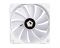 Вентилятор ID-Cooling XF-12025-RGB-TRIO-SNOW, 120x120x25мм, 4-pin PWM, білий