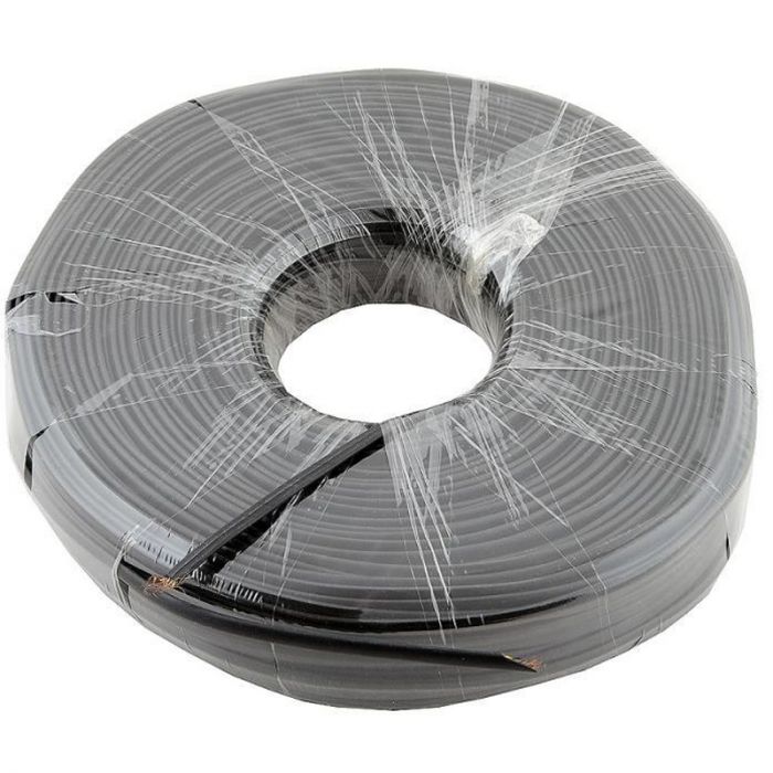 Телефонний кабель Atcom 100 м. CCS, 26AWG, 4 жили, чорний