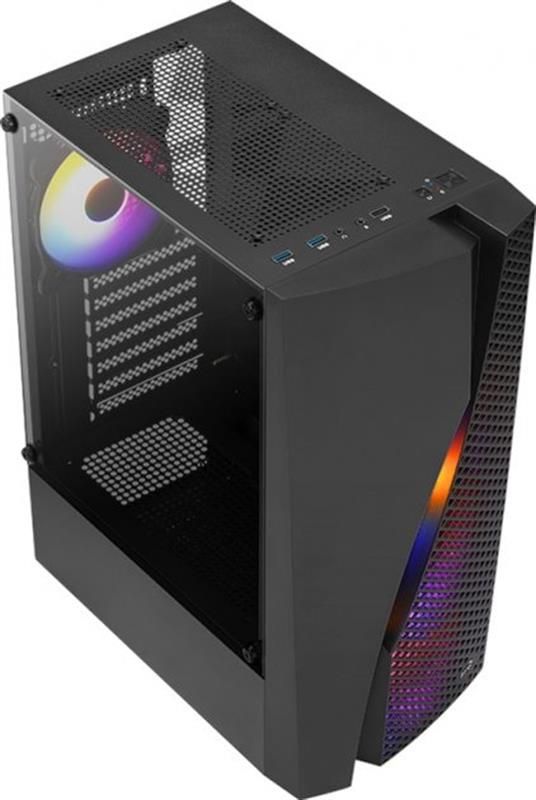 Корпус AeroCool Wave (Wave-G-BK-v2) Black без БЖ