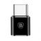 Адаптер Baseus USB-C-microUSB Black (CAMOTG-01)