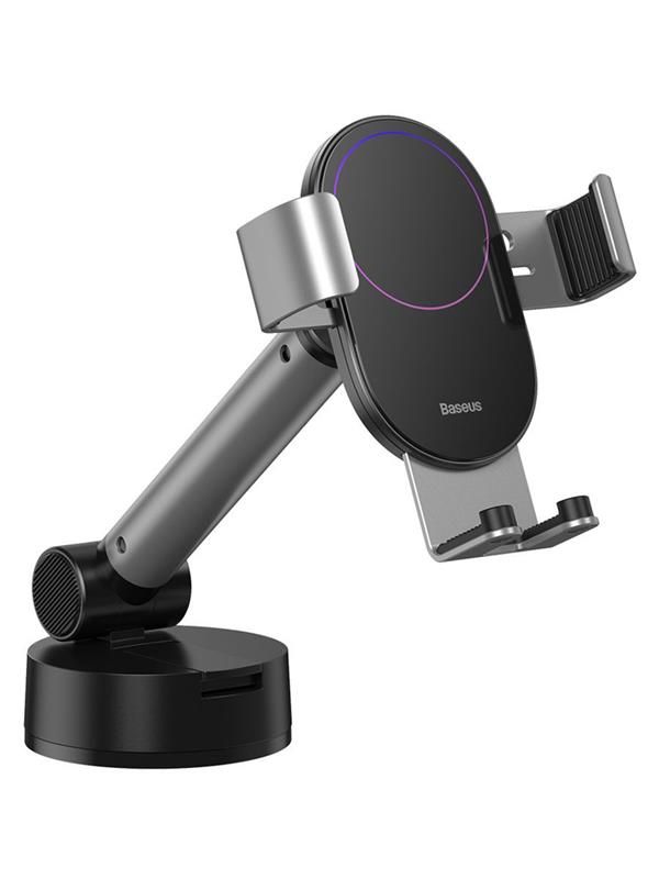 Тримач автомобільний Baseus Simplism Gravity Car Mount Holder Silver (SUYL-JY0S)