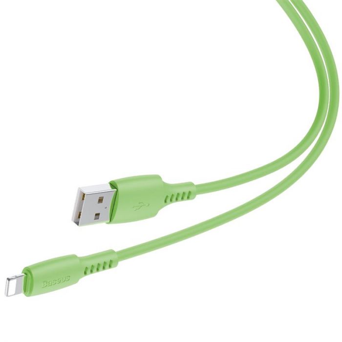 Кабель Baseus Colourful USB-Lightning, 2.4A, 1.2м Green (CALDC-06)