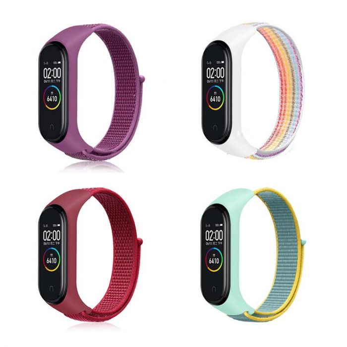 Ремінець BeCover Nylon Style для Xiaomi Mi Smart Band 5/Mi Smart Band 6 Girl 4шт (705624)