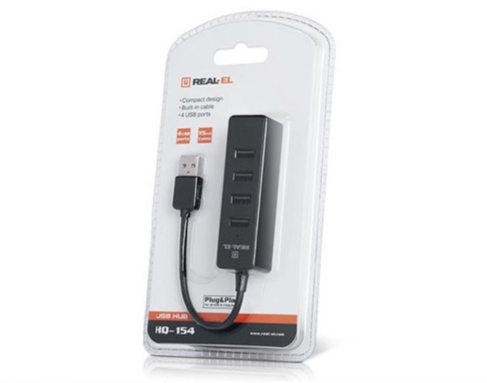 USB-хаб REAL-EL HQ-154 4 ports