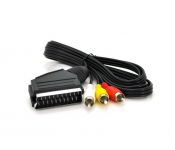 Кабель Merlion (TT-SCART (M)-3RCA (M)-1.2/00023) SCART-3RCA, 1.2м, Black