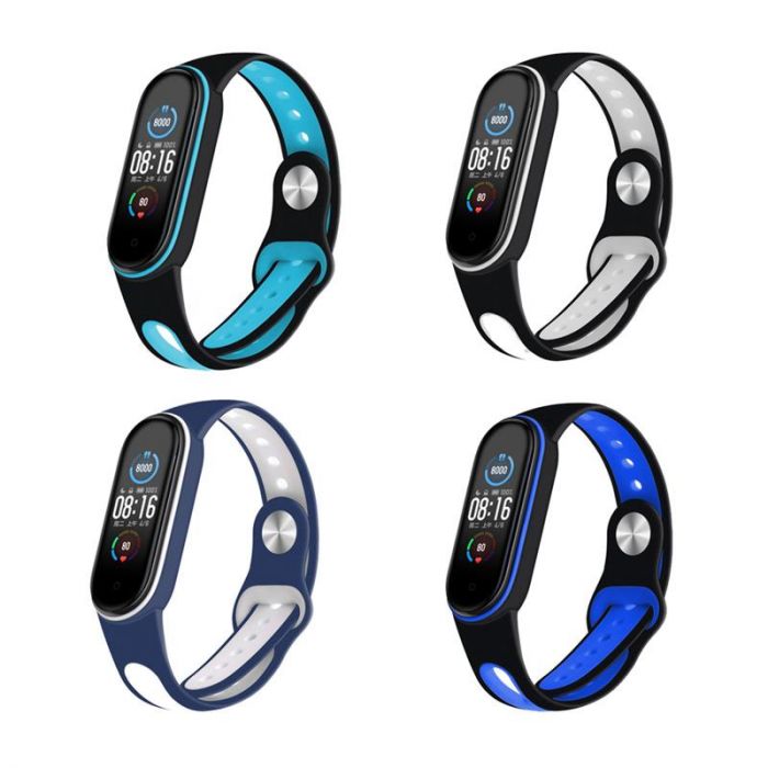 Ремінець BeCover Sport Style для Xiaomi Mi Smart Band 5/Mi Smart Band 6/Mi Smart Band 7 Boy 4шт (705336)