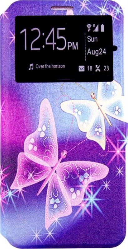 Чохол-книжка Dengos Flipp-Book Call ID для Samsung Galaxy A12 SM-A125 Рожевий метелик (DG-SL-BK-289)