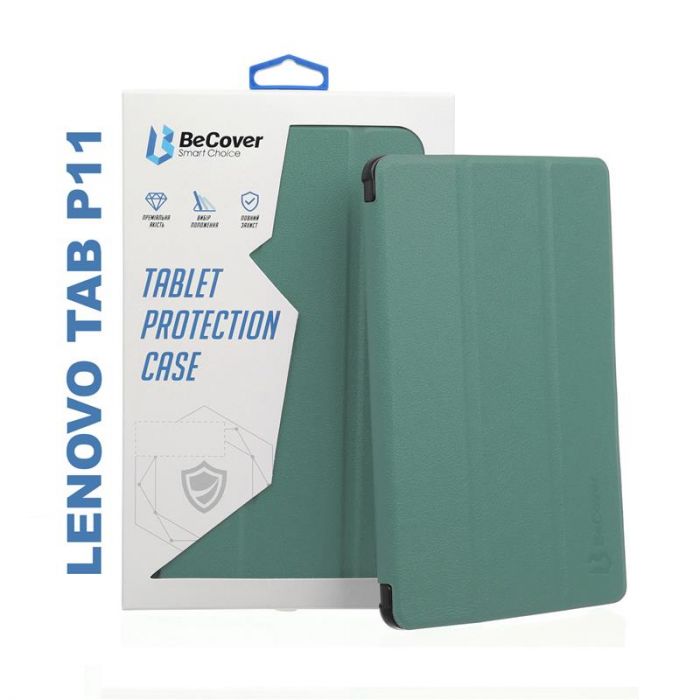 Чохол-книжка BeCover Smart Case для Lenovo Tab P11/Tab P11 Plus Dark Green (706098)