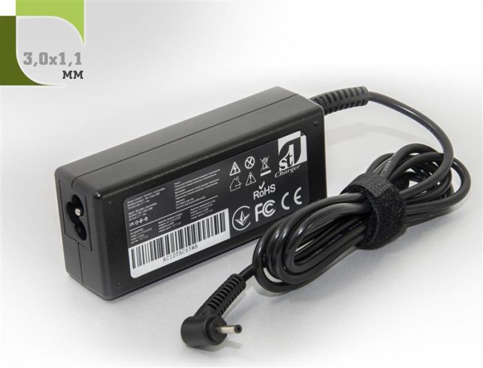 Блок живлення 1StCharger для ноутбука Acer 19V 65W 3.42A 3.0х1.1мм (AC1STAC65WB)