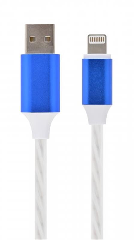 Кабель Cablexpert USB - Lightning (M/M), 1 м, белый (CC-USB-8PLED-1M)