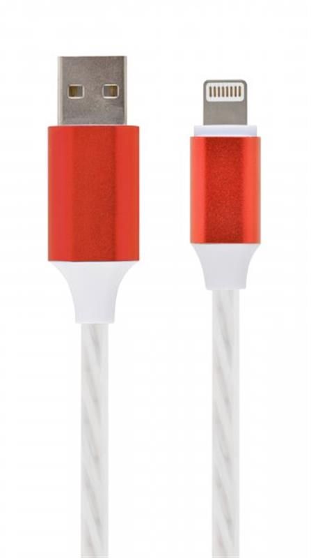 Кабель Cablexpert USB - Lightning (M/M), 1 м, белый (CC-USB-8PLED-1M)
