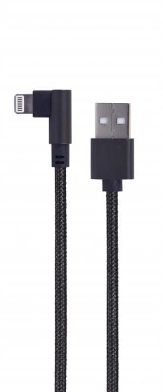 Кабель Cablexpert (CC-USB2-AMLML-0.2M), USB2.0 BM - Lightning, 0.2м, чорний