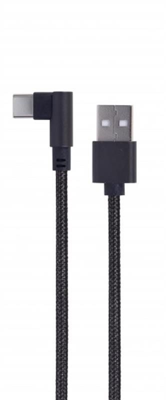 Кабель Cablexpert (CC-USB2-AMCML-0.2M), USB2.0 BM - Type-C, 0.2м, чорний