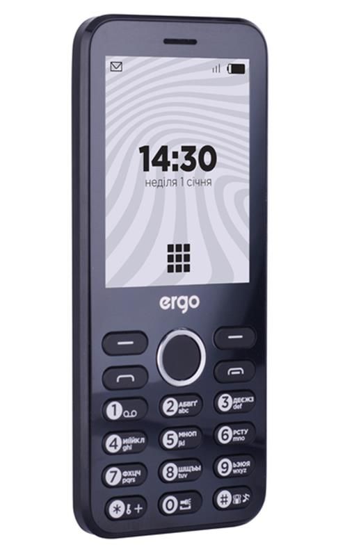 Мобiльний телефон Ergo B281 Dual Sim Black