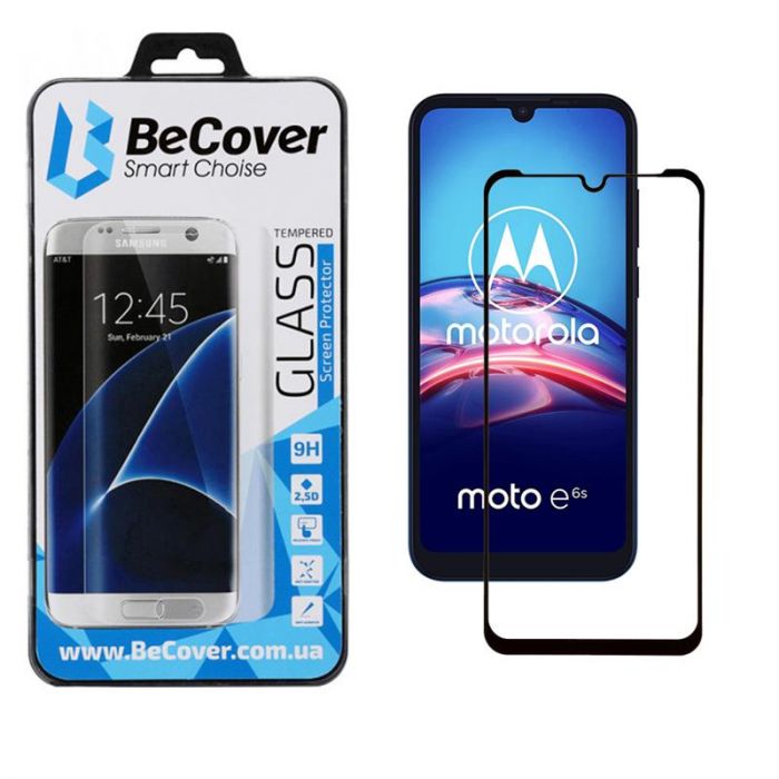 Захисне скло BeCover Premium для Motorola Moto E6s Black (705240)