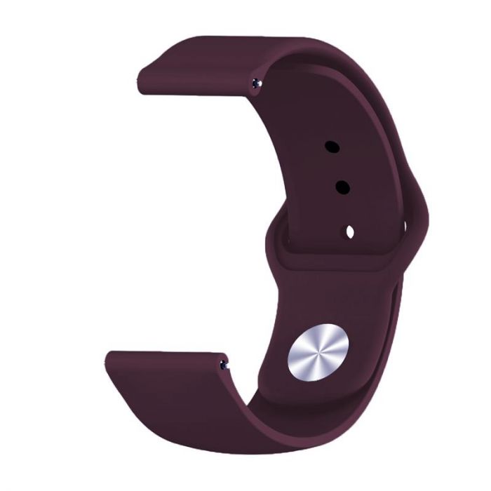 Силіконовий ремінець BeCover для Samsung Galaxy Watch 42mm/Watch Active/Active 2 40/44mm/Watch 3 41mm/Gear S2 Classic/Gear Sport Purple-Wine (706178)