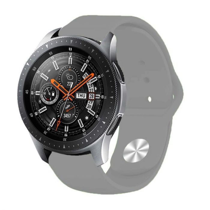 Силіконовий ремінець BeCover для Samsung Galaxy Watch 42mm/Watch Active/Active 2 40/44mm/Watch 3 41mm/Gear S2 Classic/Gear Sport Gray (706180)