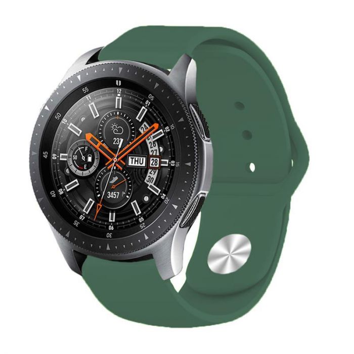 Силіконовий ремінець BeCover для Samsung Galaxy Watch 42mm/Watch Active/Active 2 40/44mm/Watch 3 41mm/Gear S2 Classic/Gear Sport Pine-Green (706182)