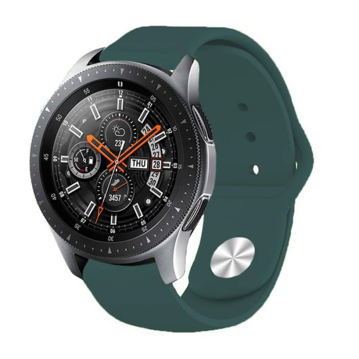 Силіконовий ремінець BeCover для Samsung Galaxy Watch 42mm/Watch Active/Active 2 40/44mm/Watch 3 41mm/Gear S2 Classic/Gear Sport Dark-Green (706186)