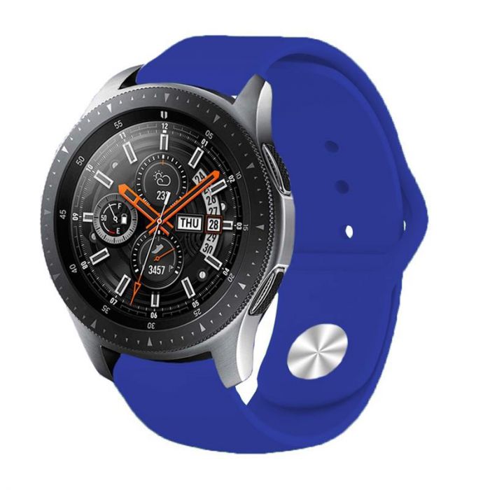 Силіконовий ремінець BeCover для Samsung Galaxy Watch 46mm/Watch 3 45mm/Gear S3 Classic/Gear S3 Frontier Dark-Blue (706314)