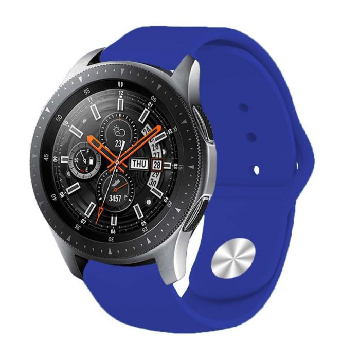 Силіконовий ремінець BeCover для Huawei Watch GT/GT 2 46mm/GT 2 Pro/GT Active/Honor Watch Magic/Magic 2/GS Pro/Dream Dark-Blue (706334)