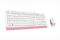 Комплект (клавіатура, мишка) A4Tech F1010 White/Pink USB