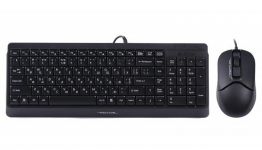 Комплект (клавіатура, миша) A4Tech F1512 Black USB
