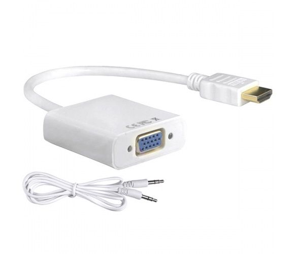 Конвертер Voltronic YT-C-HDMI(M)/VGA(F)+AUX-W (08632) HDMI - VGA