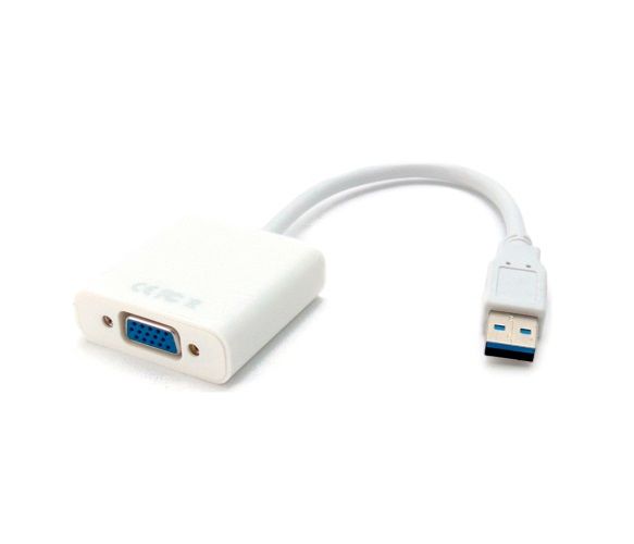Адаптер Voltronic USB - VGA, (M/F), White (YT-C-USB3.0(M)/VGA(F)/04789)