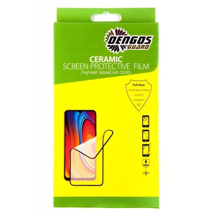 Захисне скло Dengos Ceramic Film для Xiaomi Redmi Note 10/10S Black (TGCF-04)
