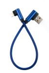 Кабель Dengos USB-Lightning 0.25м Blue (NTK-L-UG-SHRT-SET-BLUE)
