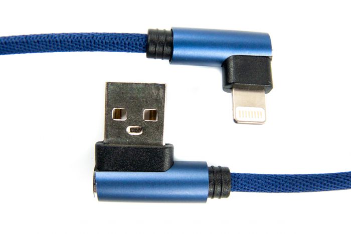 Кабель Dengos USB-Lightning 0.25м Blue (NTK-L-UG-SHRT-SET-BLUE)