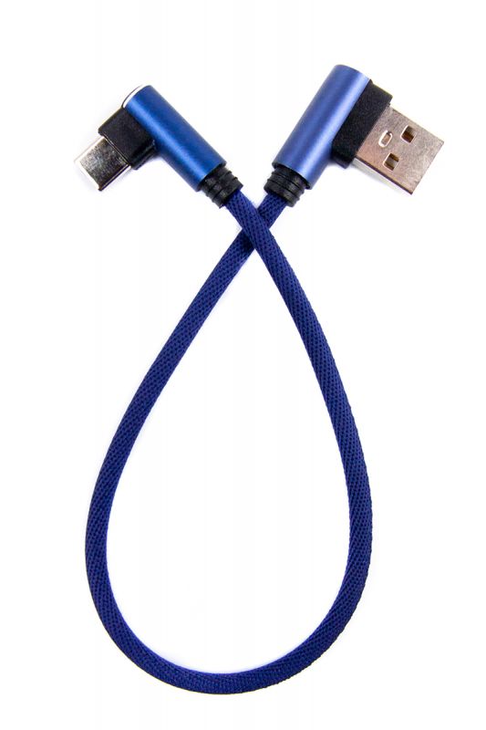 Кабель Dengos USB-USB Type-C 0.25м Blue (NTK-TC-UG-SHRT-SET-BLUE)
