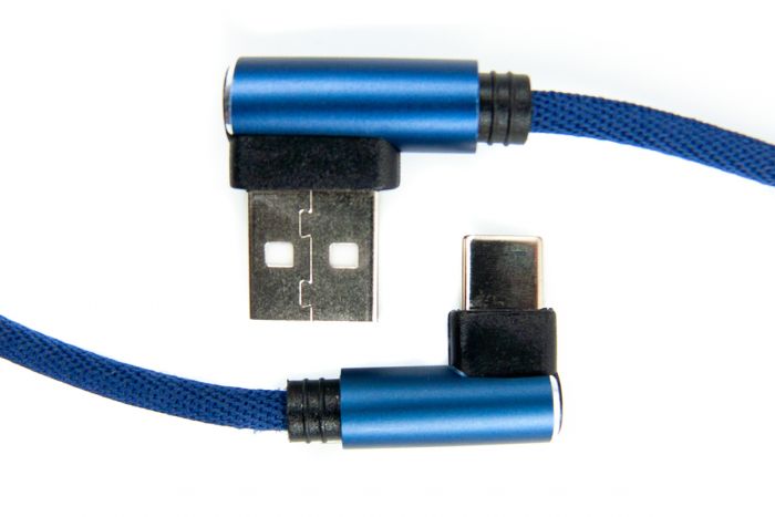 Кабель Dengos USB-USB Type-C 0.25м Blue (NTK-TC-UG-SHRT-SET-BLUE)