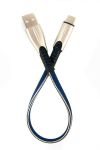 Кабель Dengos USB-USB Type-C 0.25м Blue (PLS-TC-SHRT-PLSK-BLUE)