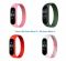 Ремінець BeCover Elastic Nylon Style для Xiaomi Mi Smart Band 5/Mi Smart Band 6 Size L Girl 4шт (706500)
