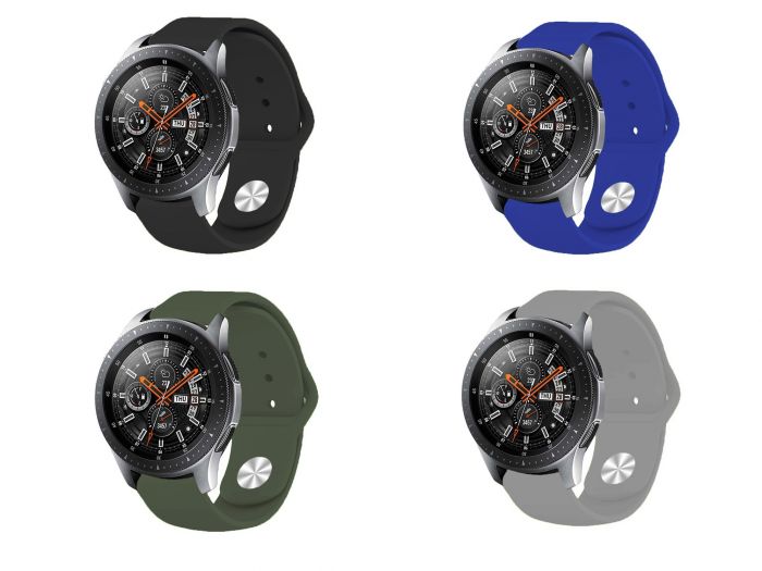 Силіконовий ремінець BeCover для Huawei Watch GT/GT 2 46mm/GT 2 Pro/GT Active/Honor Watch Magic 1/2/GS Pro/Dream Boy 4шт (706519)
