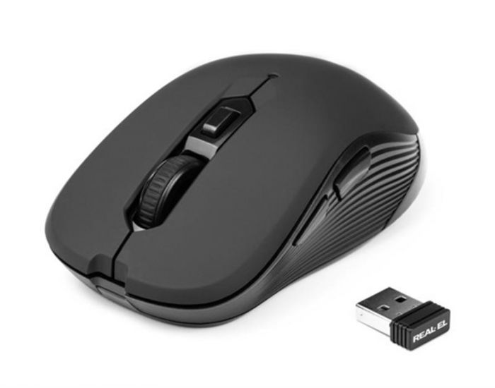 Мишка бездротова REAL-EL RM-330 Black USB