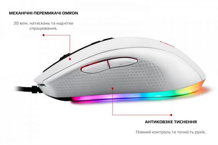 Мишка Motospeed V60 (mtv60w) White USB