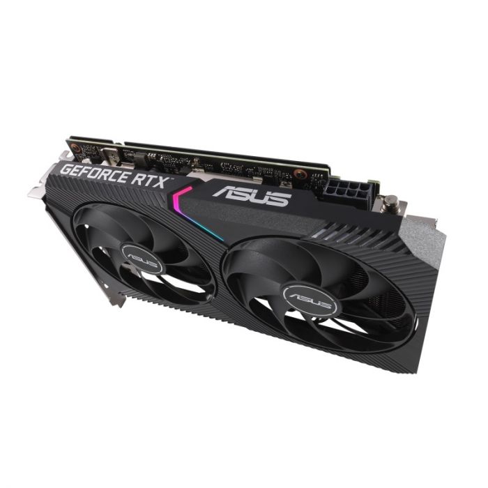 Відеокарта GF RTX 3060 Ti 8GB GDDR6 Dual Mini V2 OC Asus (DUAL-RTX3060TI-O8G-MINI-V2) (LHR)