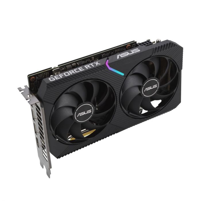 Відеокарта GF RTX 3060 Ti 8GB GDDR6 Dual Mini V2 OC Asus (DUAL-RTX3060TI-O8G-MINI-V2) (LHR)