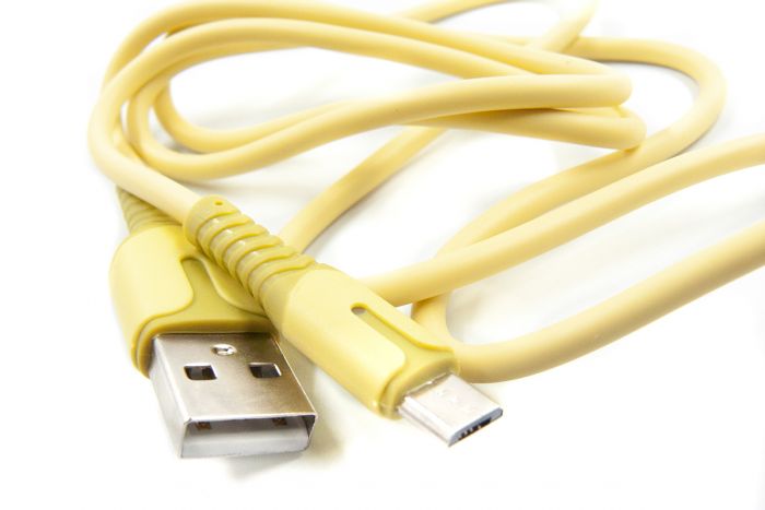 Кабель Dengos USB-microUSB 1м Yellow (PLS-M-IND-SOFT-YELLOW)