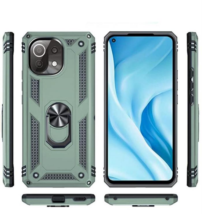 Чохол-накладка BeCover Military для Xiaomi Mi 11 Lite/Mi 11 Lite 5G/11 Lite 5G NE Dark Green (706645)