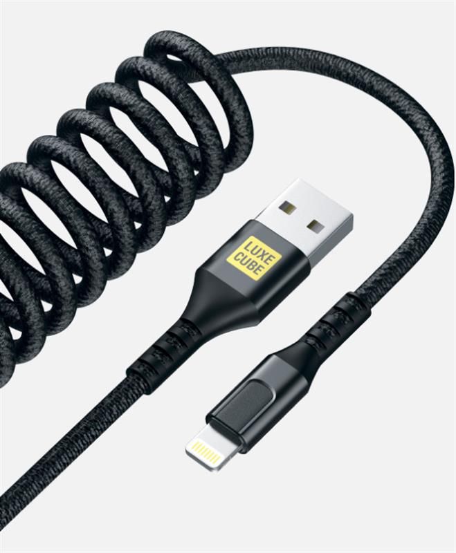 Кабель Luxe Cube Dynamic USB-Lightning, 1.5м, Black (4446689101557) 