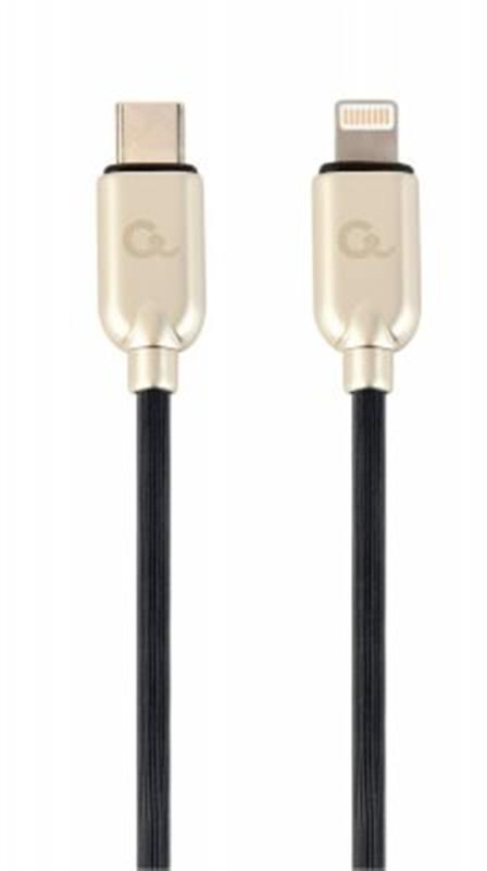Кабель Cablexpert USB Type-C - Lightning (M/M), 1 м, чорний/золотистий (CC-USB2PD18-CM8PM-1M)