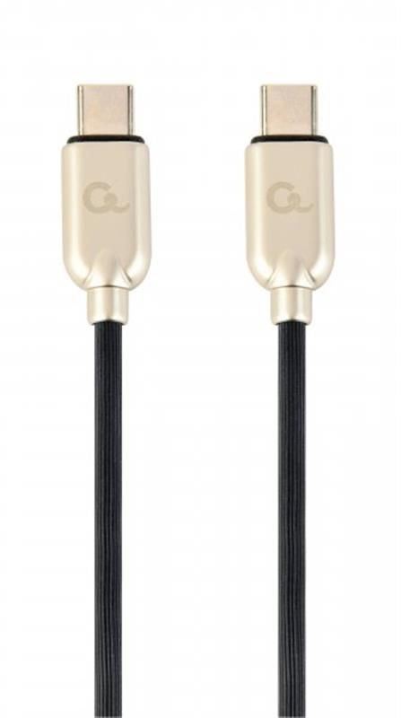 Кабель Cablexpert USB Type-C - USB Type-C (M/M), 2 м, чорний/золотистий (CC-USB2PD60-CMCM-2M)