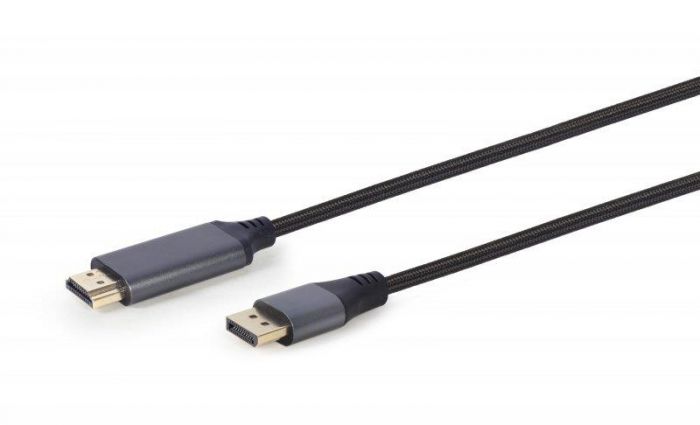 Кабель Cablexpert DisplayPort - HDMI (M/M), 1.8 м, Black (CC-DP-HDMI-4K-6)
