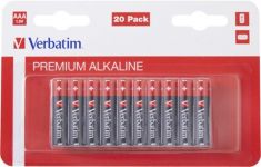Батарейка Verbatim Alkaline AAA/LR03 BL 20шт_